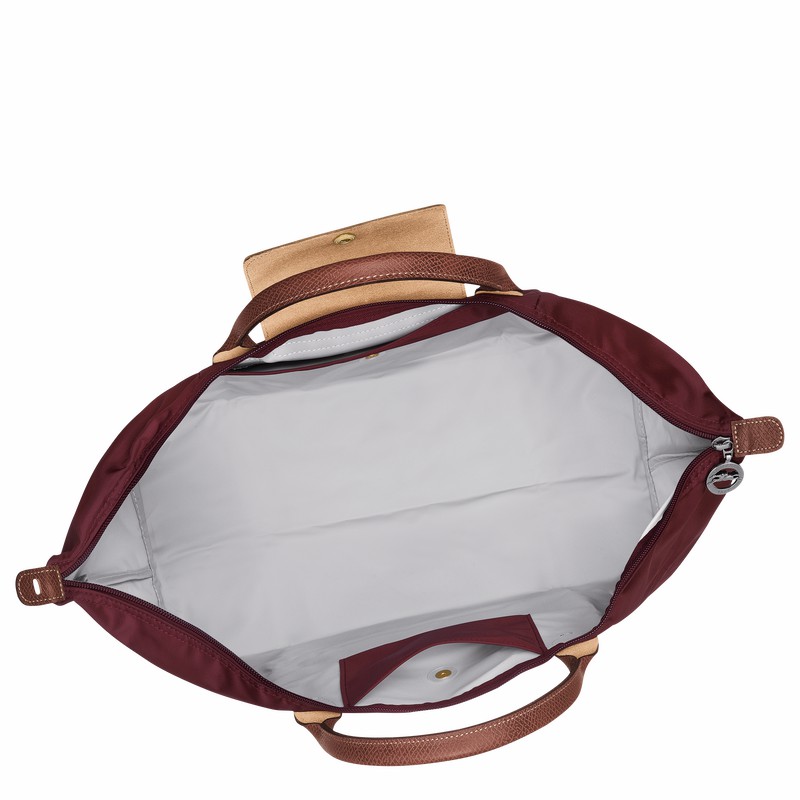 Longchamp Le Pliage Original S Travel bag - Recycled canvas Burgundy | QLTN38025