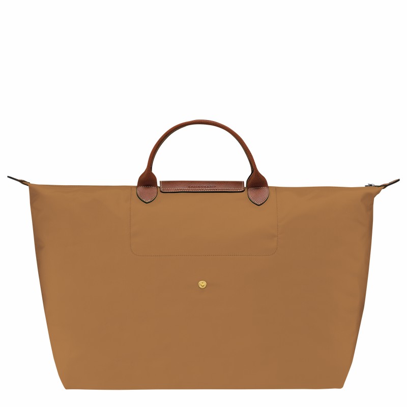 Longchamp Le Pliage Original S Travel bag - Recycled canvas Khaki | ZGCR06147