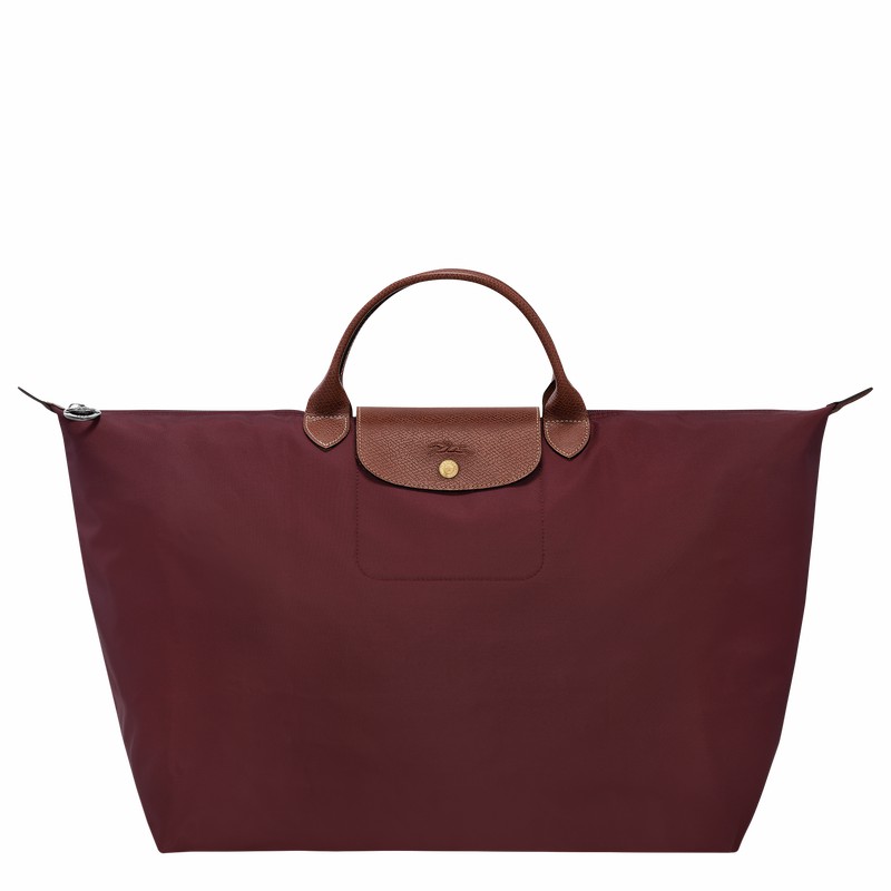 Longchamp Le Pliage Original S Travel bag - Recycled canvas Burgundy | UGJI38571