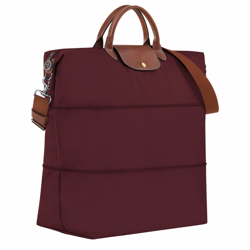 Longchamp Le Pliage Original Travel bag expandable - Recycled canvas Burgundy | LFXA38247