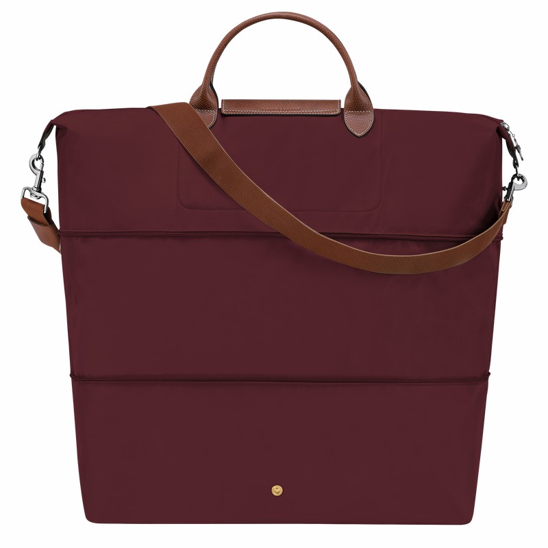 Longchamp Le Pliage Original Travel bag expandable - Recycled canvas Burgundy | LFXA38247