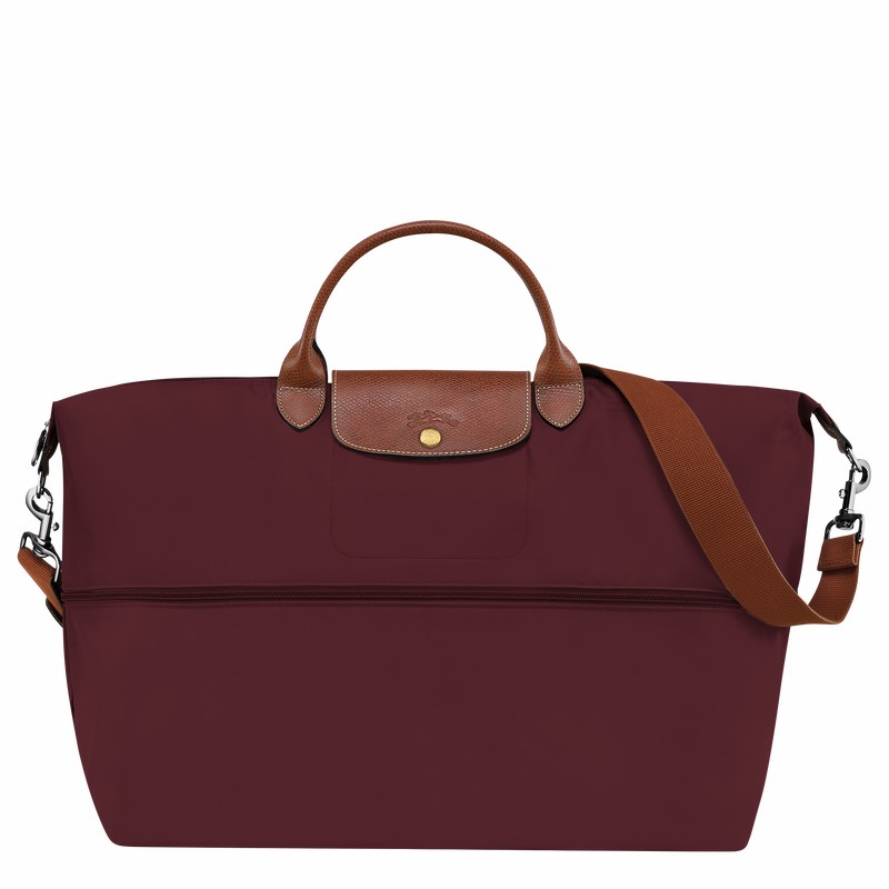 Longchamp Le Pliage Original Travel bag expandable - Recycled canvas Burgundy | LFXA38247