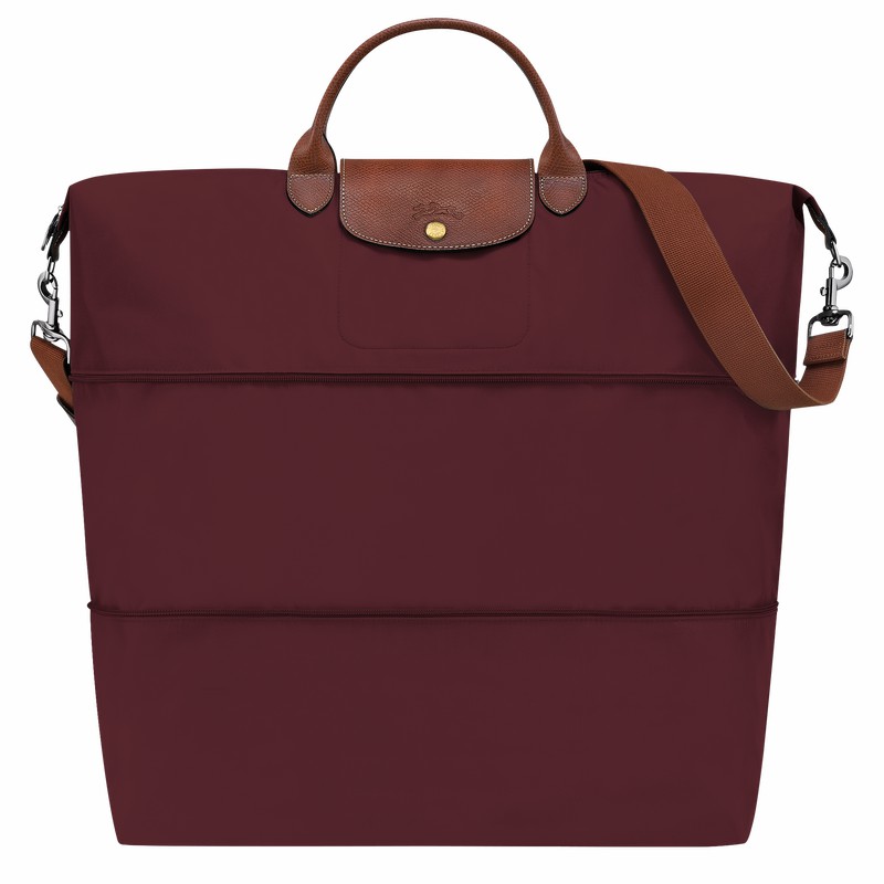 Longchamp Le Pliage Original Travel bag expandable - Recycled canvas Burgundy | LFXA38247