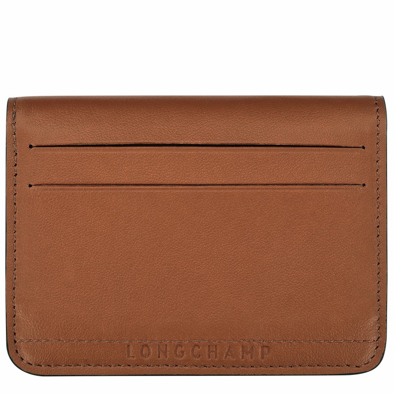 Longchamp Le Pliage Xtra Card holder - Leather Brown | DUEK59014