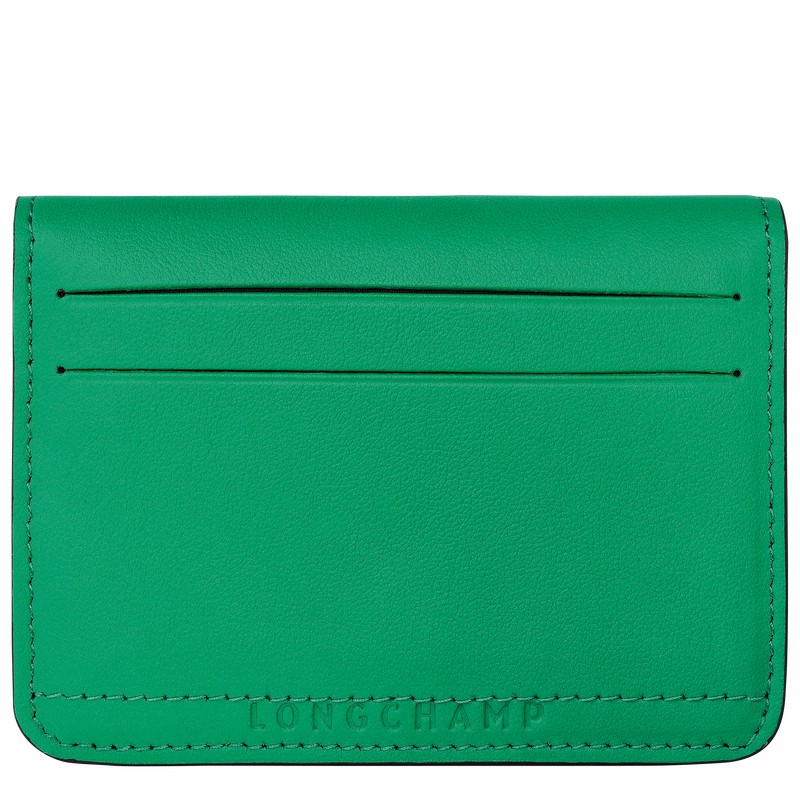 Longchamp Le Pliage Xtra Card holder - Leather Green | UHGX63704