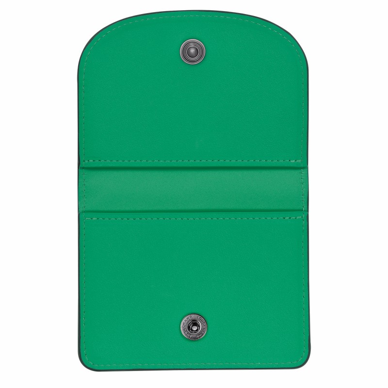 Longchamp Le Pliage Xtra Card holder - Leather Green | UHGX63704