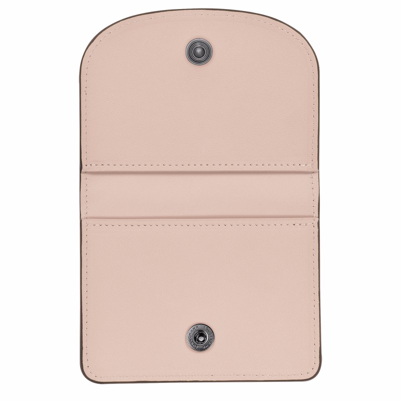 Longchamp Le Pliage Xtra Card holder - Leather Beige | TMZL92437