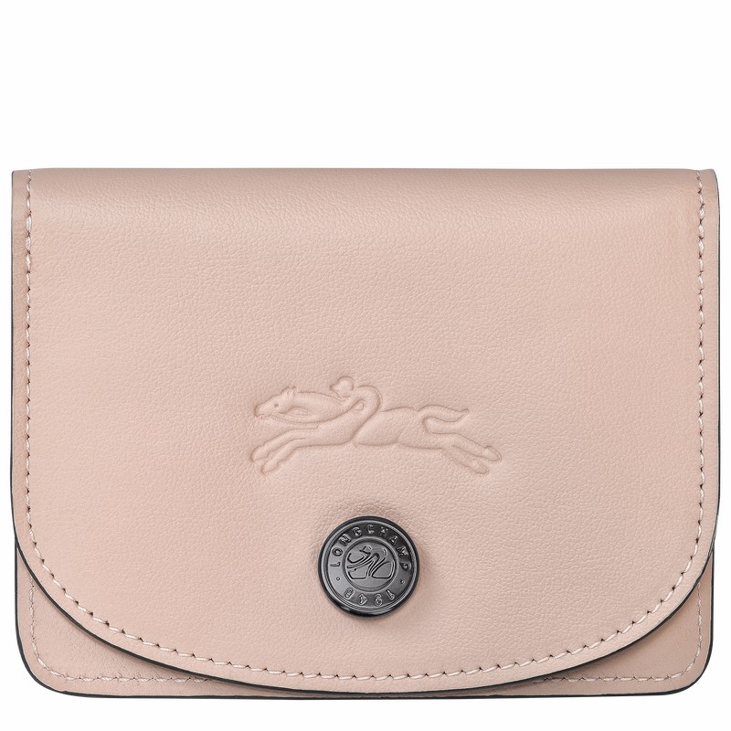 Longchamp Le Pliage Xtra Card holder - Leather Beige | TMZL92437