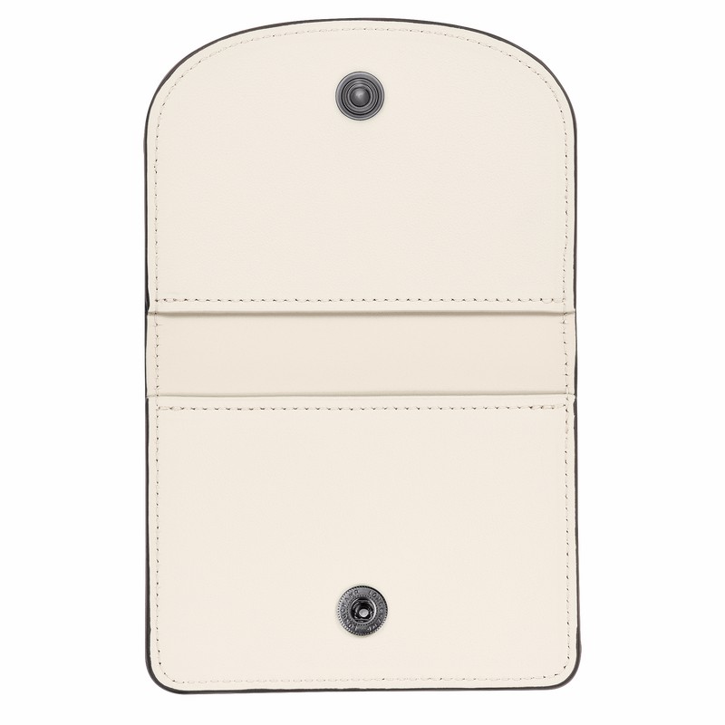 Longchamp Le Pliage Xtra Card holder - Leather White | YMFU38092