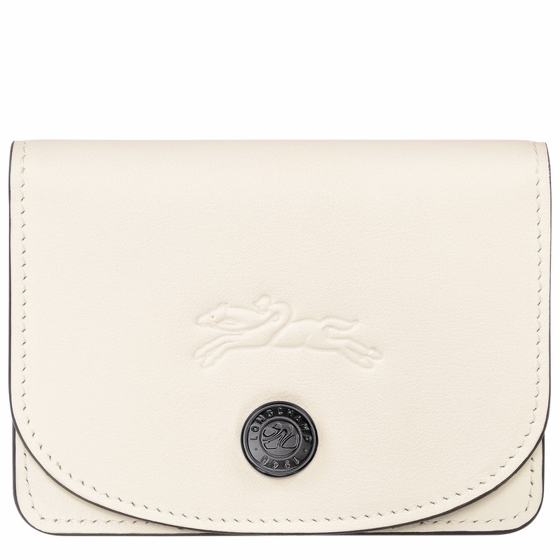 Longchamp Le Pliage Xtra Card holder - Leather White | YMFU38092