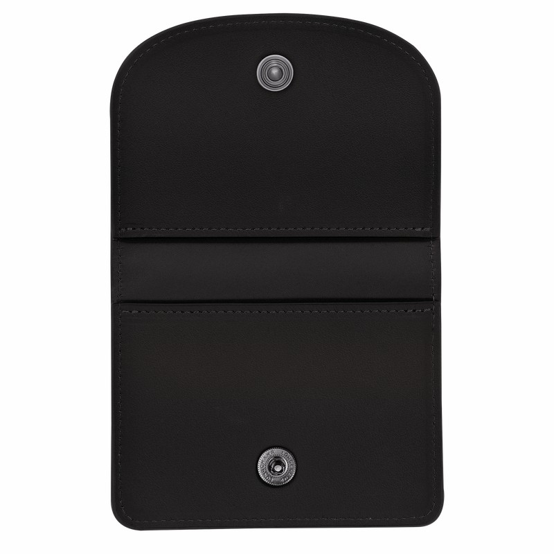 Longchamp Le Pliage Xtra Card holder - Leather Black | UNRQ36542