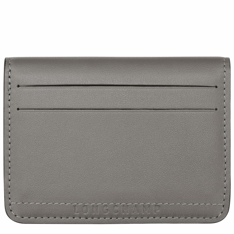 Longchamp Le Pliage Xtra Card holder - Leather Grey | UXAM65431