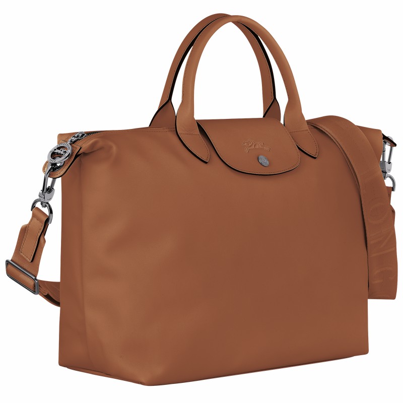 Longchamp Le Pliage Xtra L Handbag - Leather Brown | SIQC12094