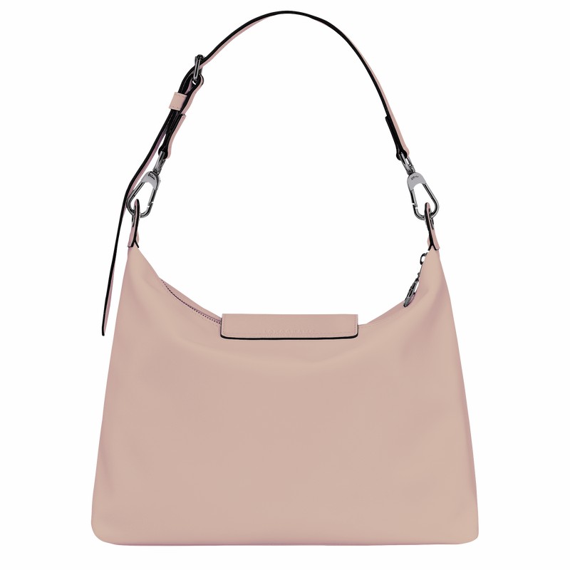 Longchamp Le Pliage Xtra M Hobo bag - Leather Beige | LRPU91307