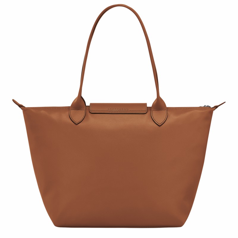 Longchamp Le Pliage Xtra M Tote bag - Leather Brown | QNCX92601