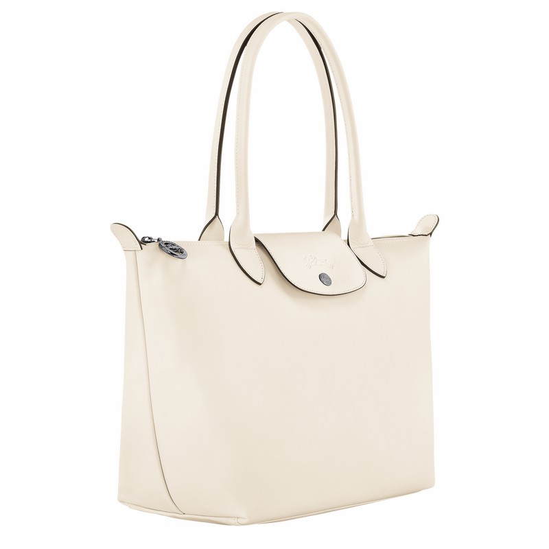 Longchamp Le Pliage Xtra M Tote bag - Leather White | OPBU12583