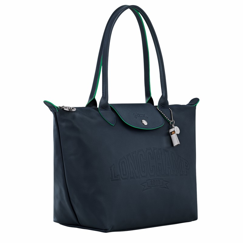 Longchamp Le Pliage Xtra M Tote bag - Leather Navy | BKCE43180