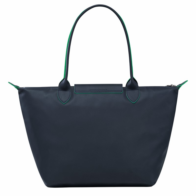 Longchamp Le Pliage Xtra M Tote bag - Leather Navy | BKCE43180