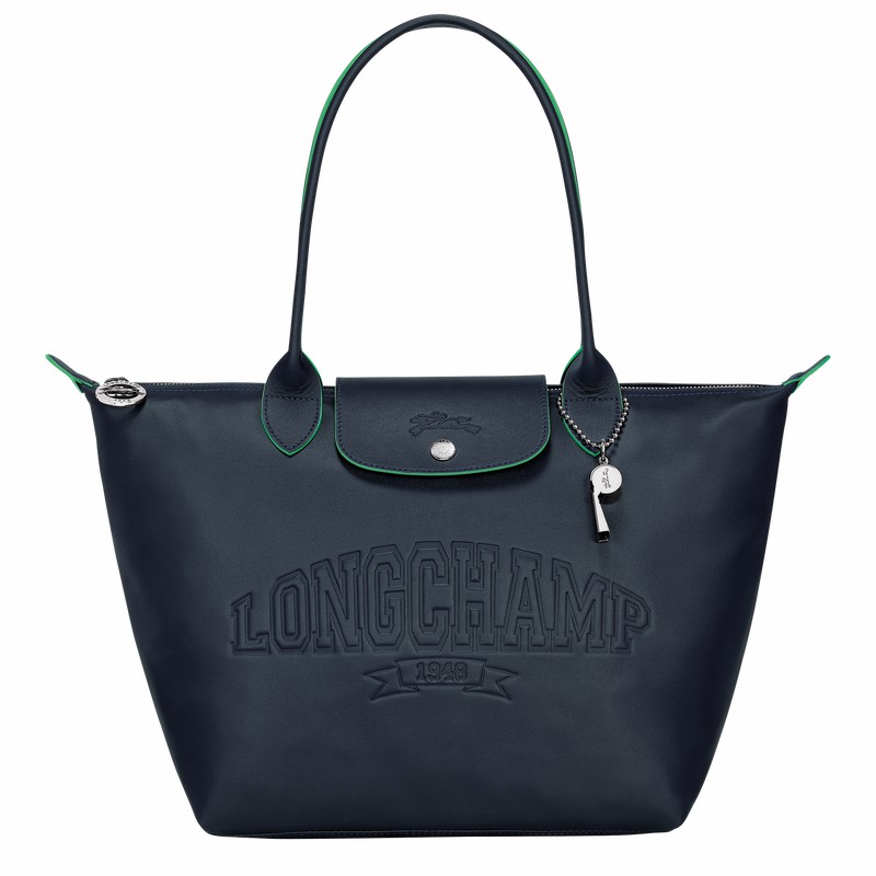 Longchamp Le Pliage Xtra M Tote bag - Leather Navy | BKCE43180