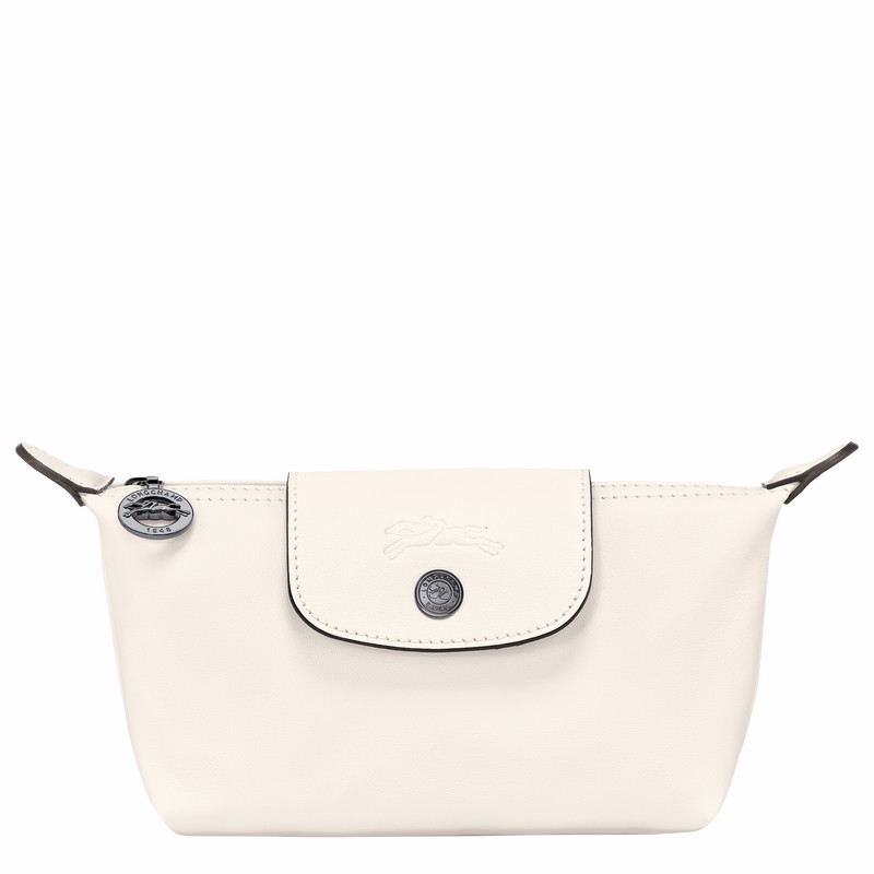 Longchamp Le Pliage Xtra Pouch - Leather White | JGBS39821