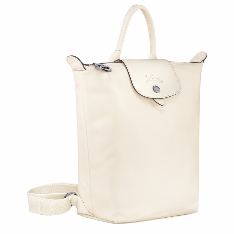 Longchamp Le Pliage Xtra S Backpack - Leather White | XPCO96348