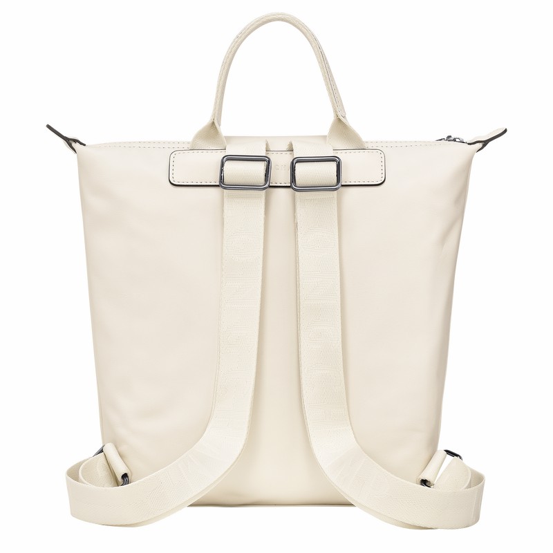 Longchamp Le Pliage Xtra S Backpack - Leather White | XPCO96348