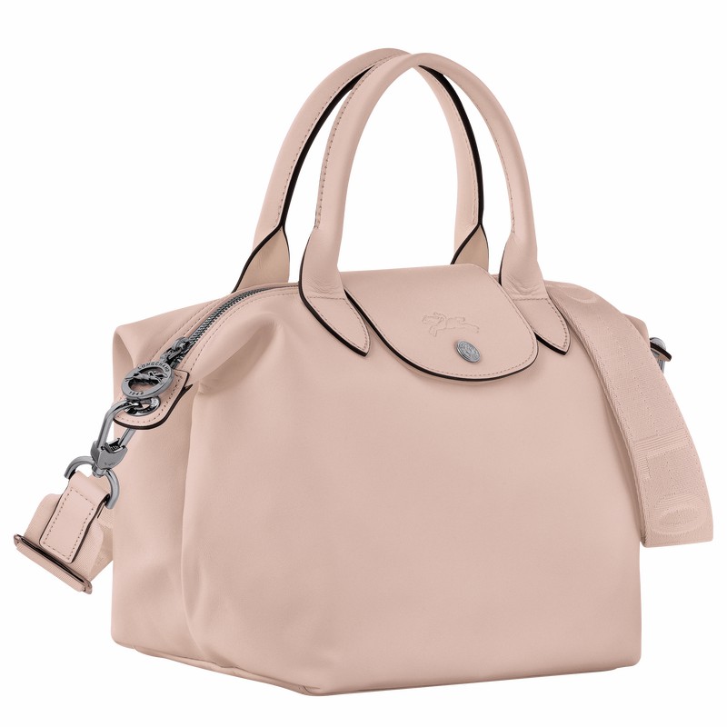 Longchamp Le Pliage Xtra S Handbag - Leather Beige | AFCI65094