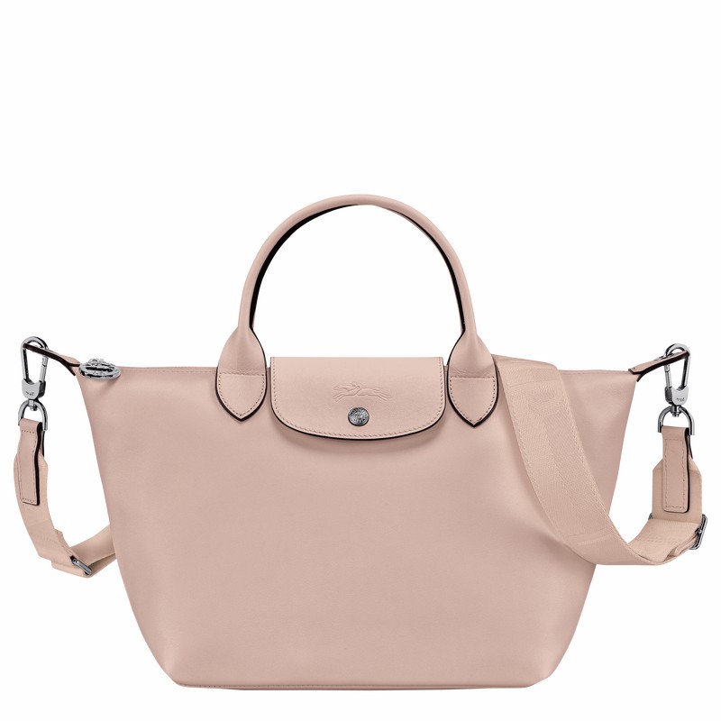 Longchamp Le Pliage Xtra S Handbag - Leather Beige | AFCI65094