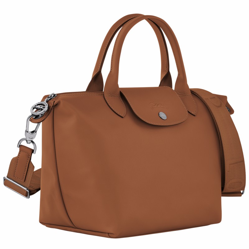 Longchamp Le Pliage Xtra S Handbag - Leather Brown | ZOEX75236