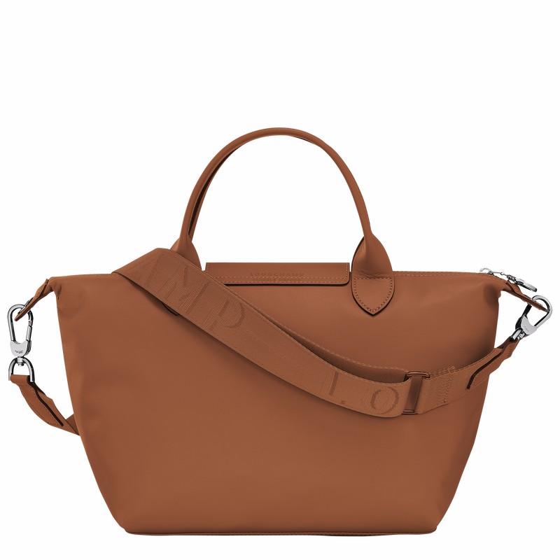 Longchamp Le Pliage Xtra S Handbag - Leather Brown | ZOEX75236