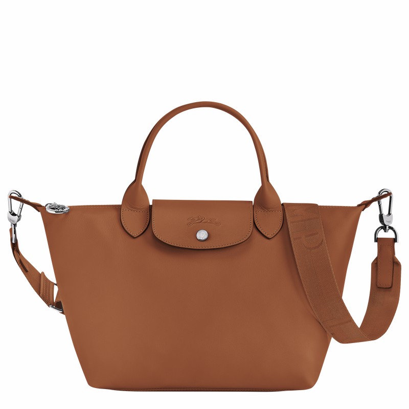 Longchamp Le Pliage Xtra S Handbag - Leather Brown | ZOEX75236