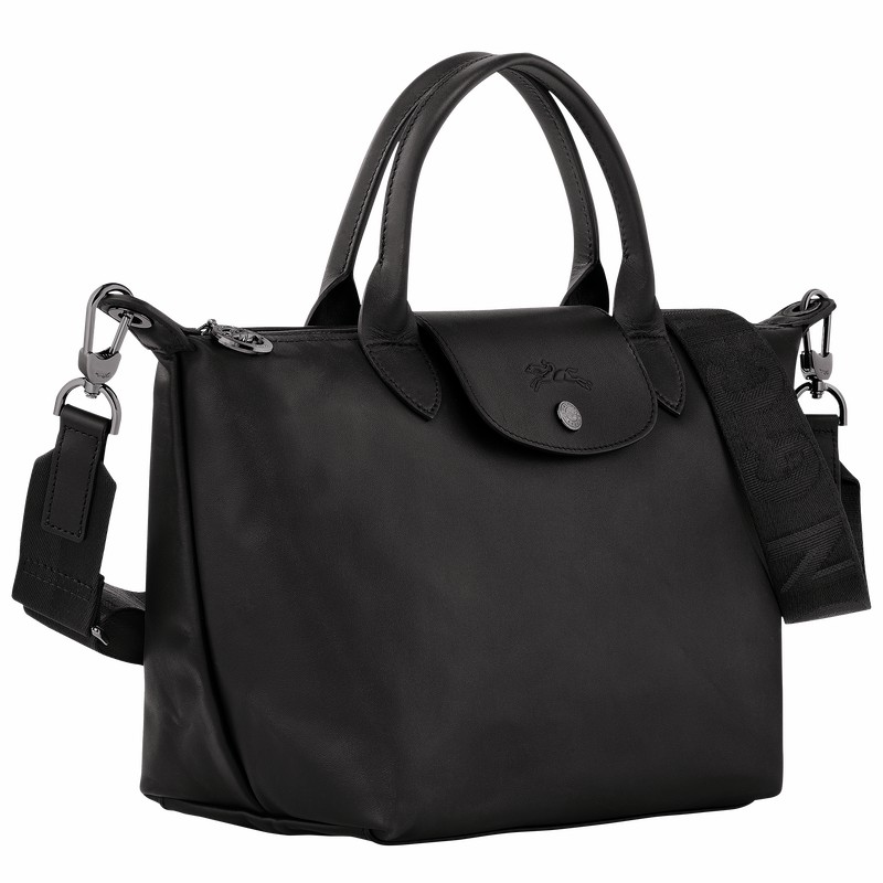 Longchamp Le Pliage Xtra S Handbag - Leather Black | YHEO03296