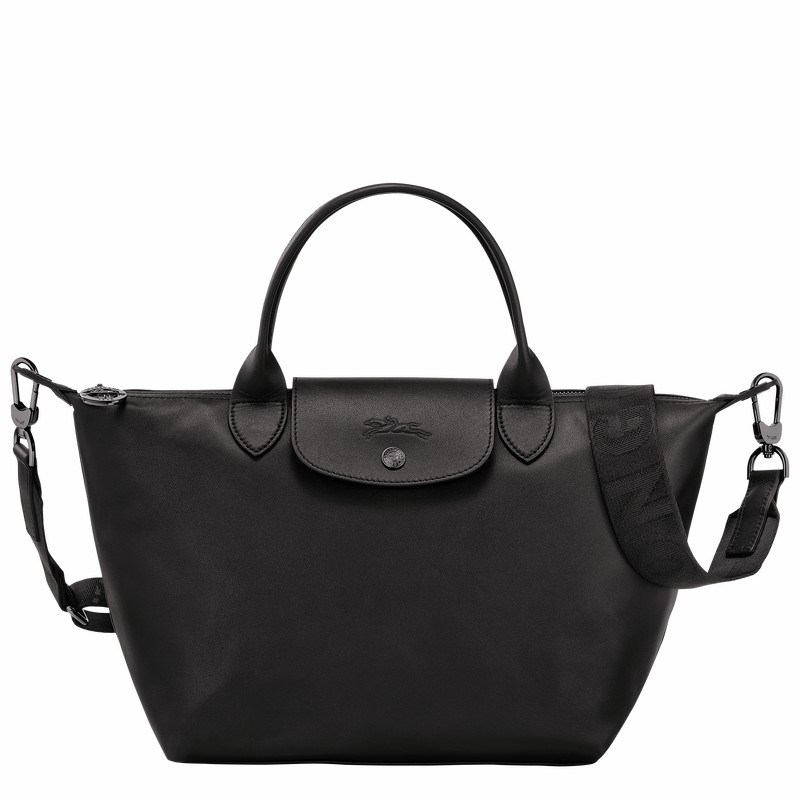 Longchamp Le Pliage Xtra S Handbag - Leather Black | YHEO03296