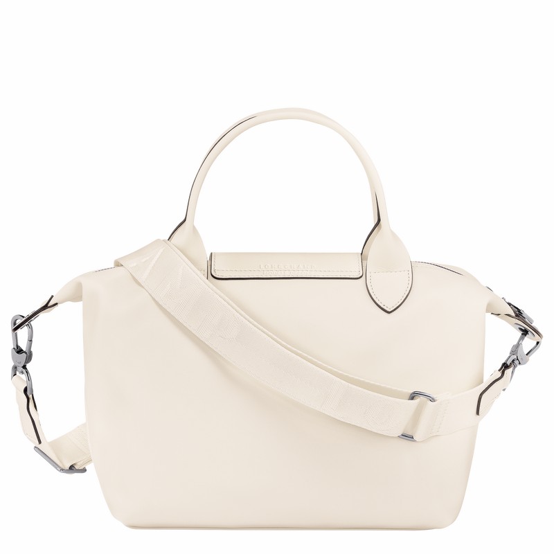 Longchamp Le Pliage Xtra S Handbag - Leather White | YOJB32195