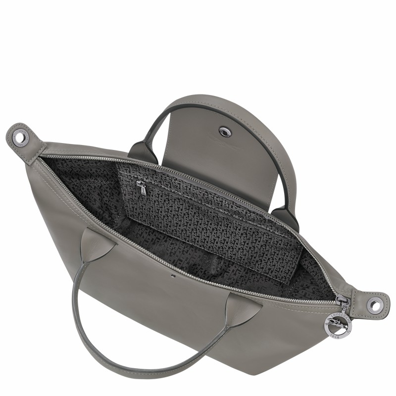 Longchamp Le Pliage Xtra S Handbag - Leather Grey | UAJP32145