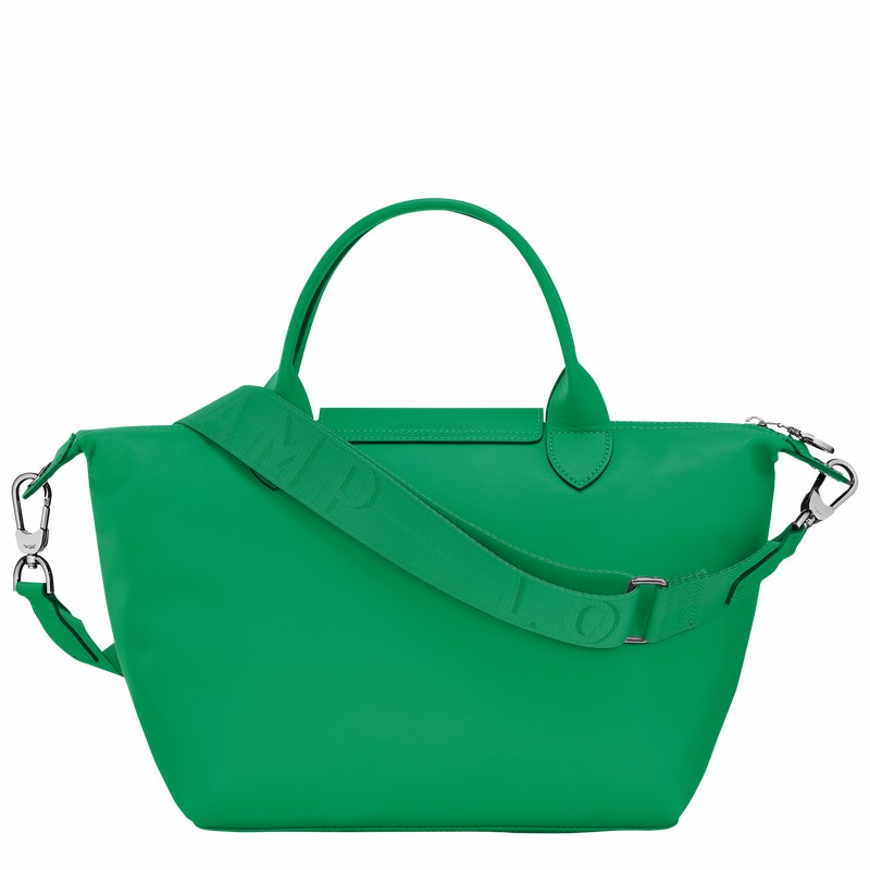 Longchamp Le Pliage Xtra S Handbag - Leather Green | QMDH62875