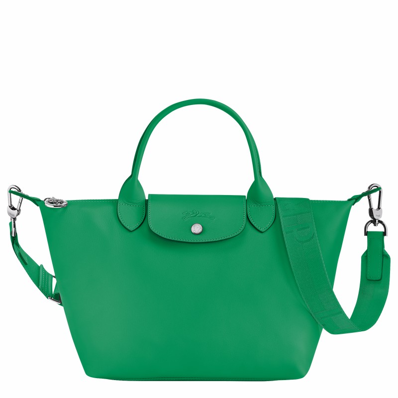 Longchamp Le Pliage Xtra S Handbag - Leather Green | QMDH62875