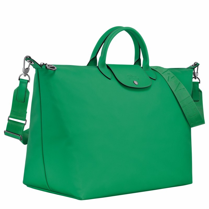 Longchamp Le Pliage Xtra S Travel bag - Leather Green | IOJG30592