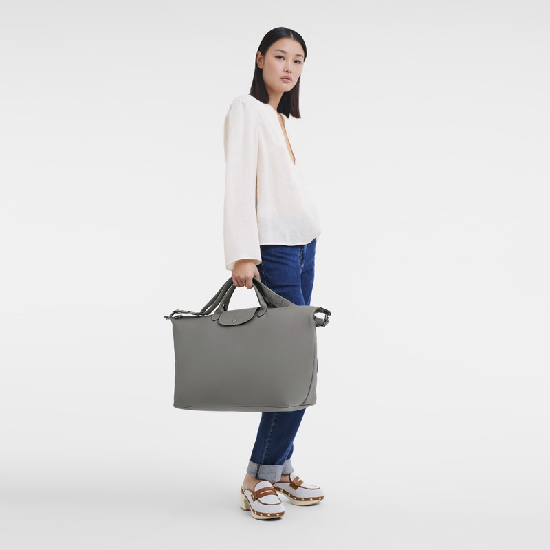 Longchamp Le Pliage Xtra S Travel bag - Leather Grey | XSJA50123