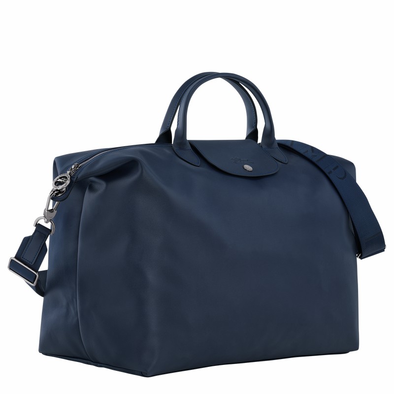 Longchamp Le Pliage Xtra S Travel bag - Leather Navy | LPEG85714