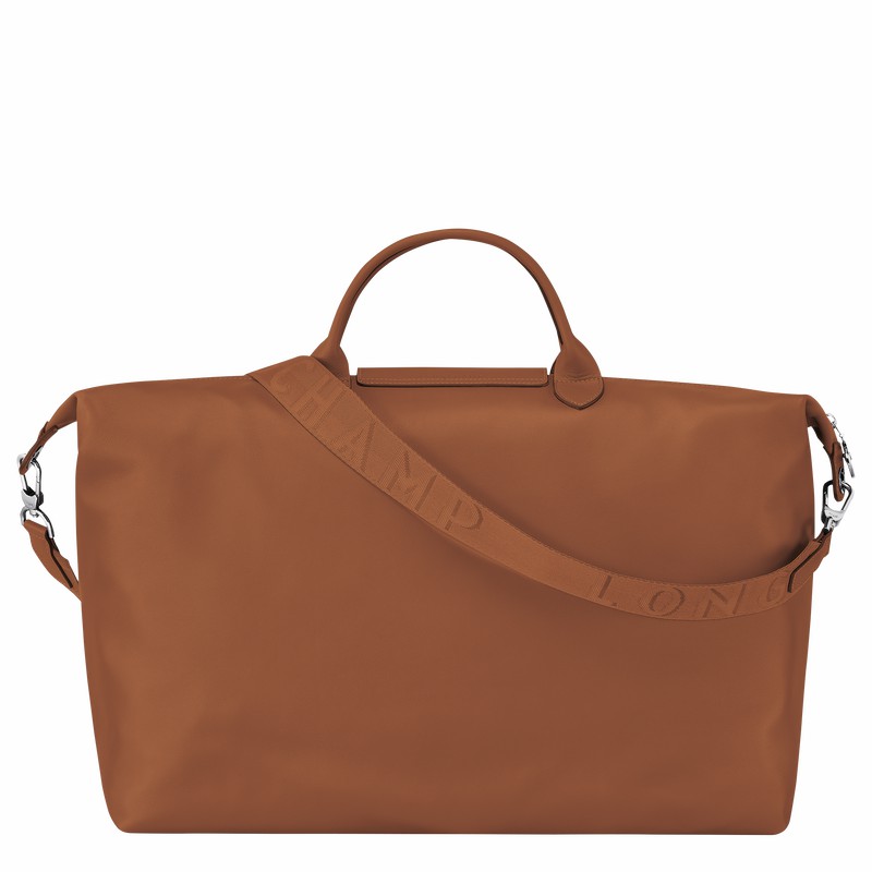 Longchamp Le Pliage Xtra S Travel bag - Leather Brown | ZFGL85134