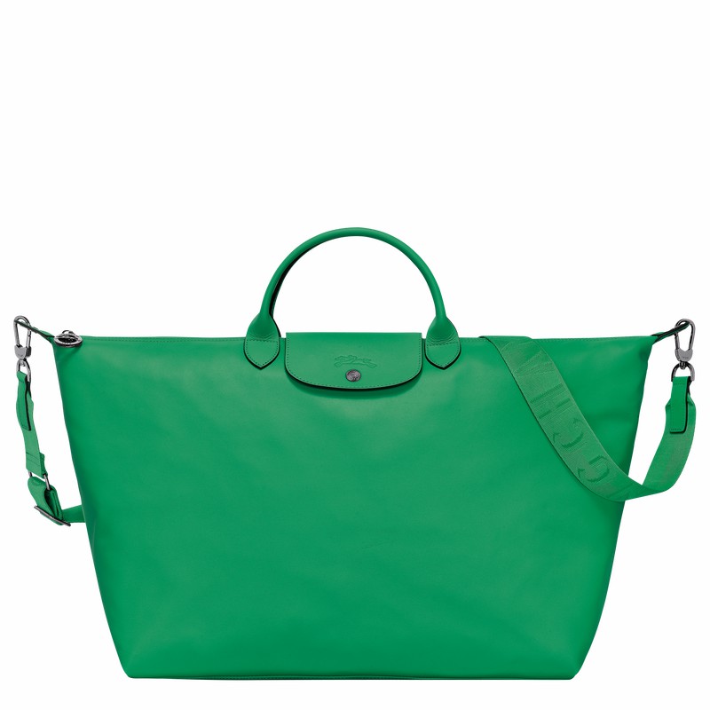 Longchamp Le Pliage Xtra S Travel bag - Leather Green | SPEM40128