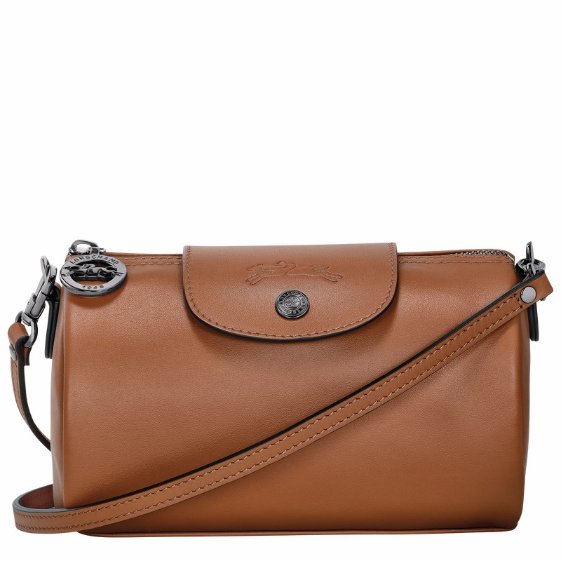 Longchamp Le Pliage Xtra XS Crossbody bag - Leather Brown | IREF50381