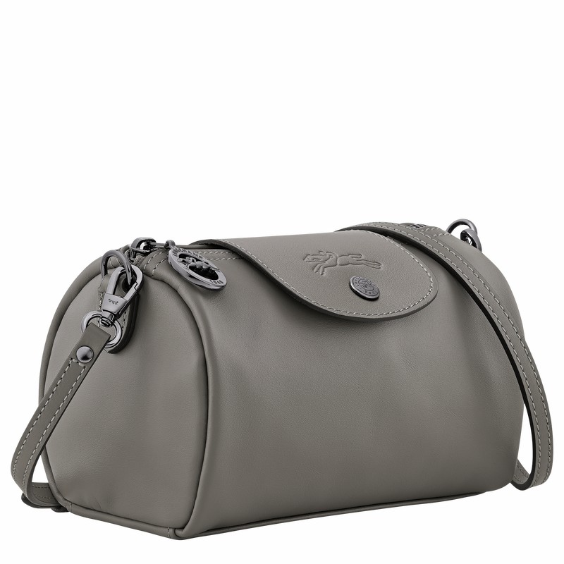 Longchamp Le Pliage Xtra XS Crossbody bag - Leather Grey | XFYJ65032