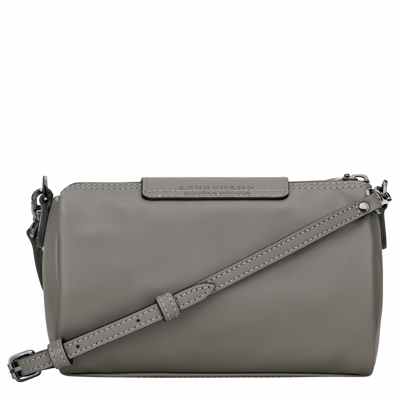 Longchamp Le Pliage Xtra XS Crossbody bag - Leather Grey | XFYJ65032