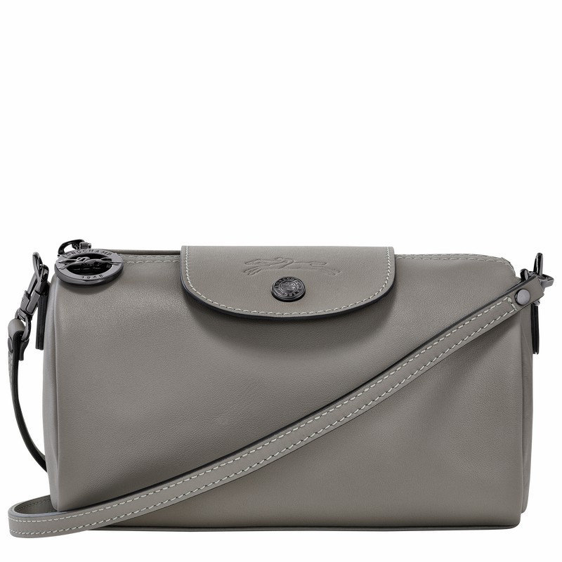 Longchamp Le Pliage Xtra XS Crossbody bag - Leather Grey | XFYJ65032