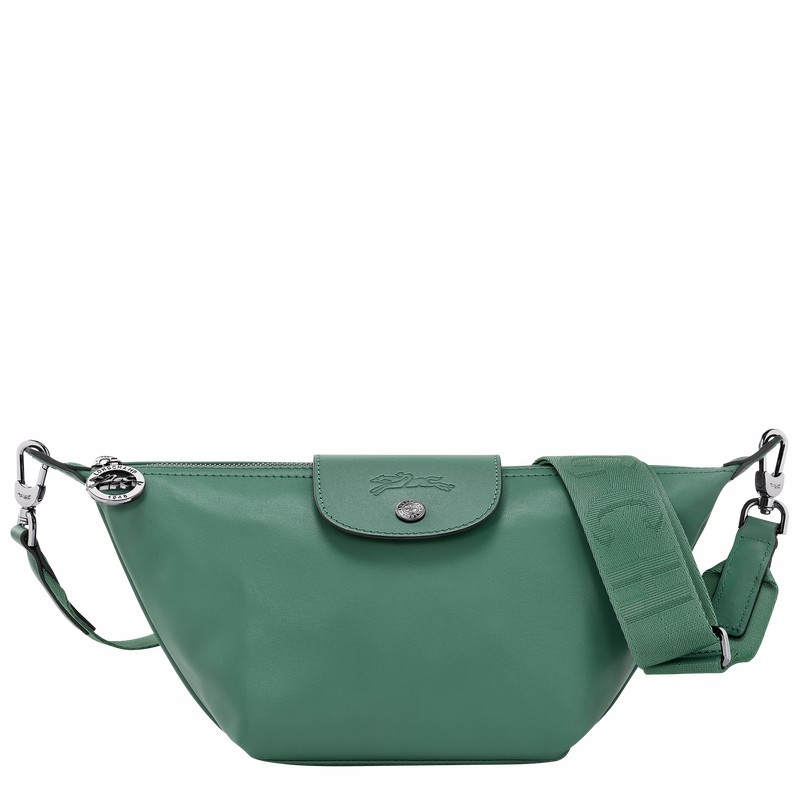 Longchamp Le Pliage Xtra XS Crossbody bag - Leather Olive | YBUC56927