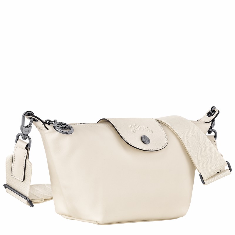 Longchamp Le Pliage Xtra XS Crossbody bag - Leather White | XYPI61354