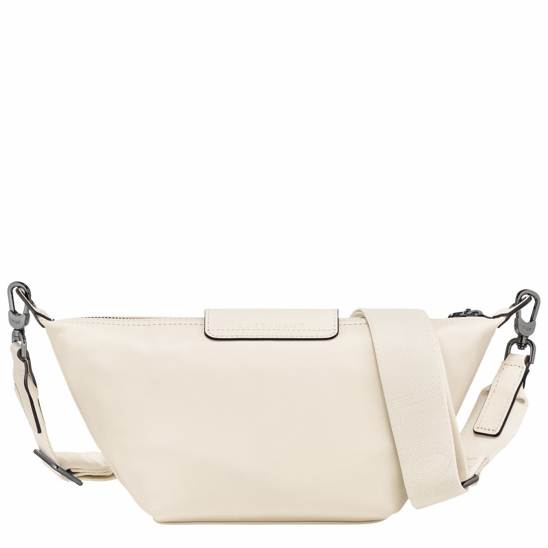 Longchamp Le Pliage Xtra XS Crossbody bag - Leather White | XYPI61354