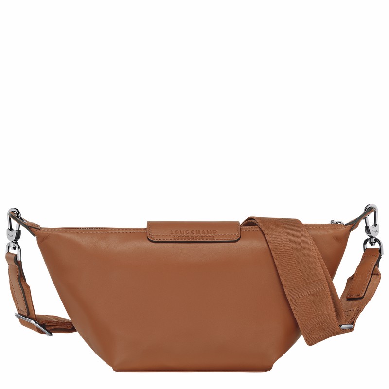 Longchamp Le Pliage Xtra XS Crossbody bag - Leather Brown | EABZ72591